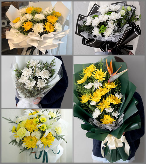广东江门市台山市白沙镇三八圩社区白事花束代送